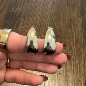 Chic gold thick hoop Earrings